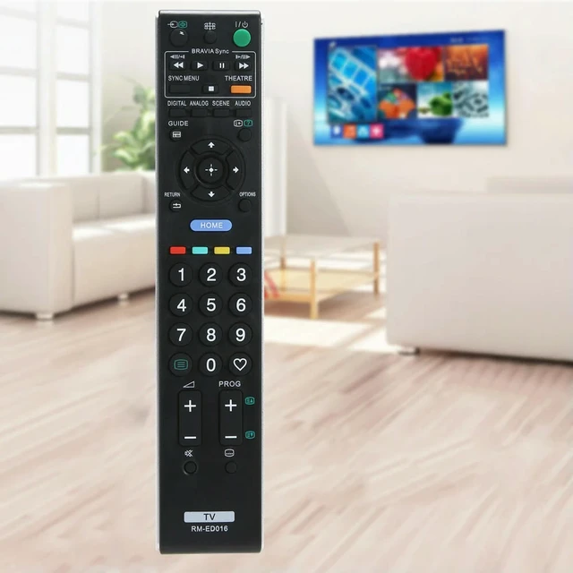 Alt view image 2 of 3 - TV Remote Control Universal Remote Control Replacement -powered for RM-ED016 TV