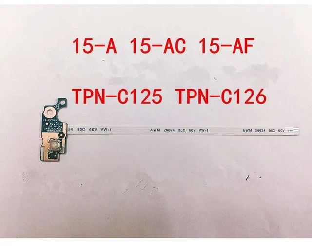 Main image of Power Switch Button Board Cable for 15-A 15-AC 15-AF tpn-c125 c126