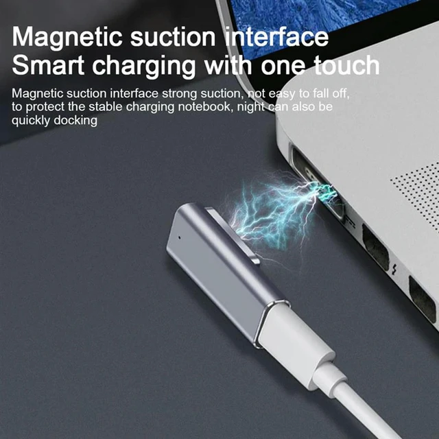 Alt view image 3 of 3 - Type-C Female to Magnetic PD Adapter for Macbook Air/Pro Fast Charging Converter