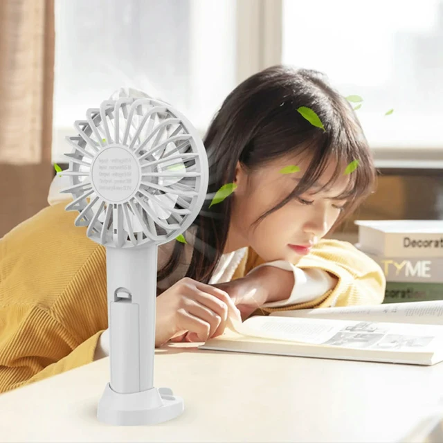 Alt view image 2 of 3 - Mini Hand Fan 3 Speed Handheld Fan Mute Outdoor Air Cooler with Phone Stand Pocket Fan for Home Office Travel Dormitory