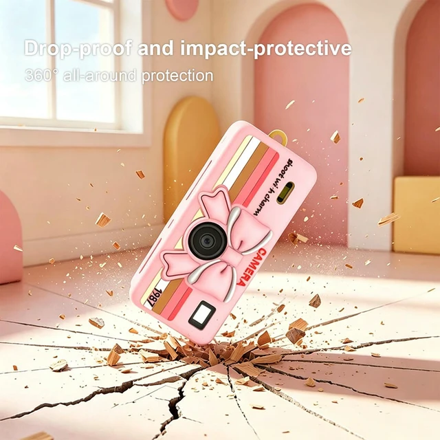 Alt view image 3 of 3 - For KODAK CHARMERA Keychain Digital Camera Silicone Protective Case Anti-Scratch Shockproof Mini Digicam Protector Drop-Resist