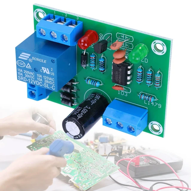 Alt view image 2 of 3 - DC 12V Water Level Detection Sensor Automatic Water Level Controller Board Module Water Level Switch Sensor Module for Tank Pond
