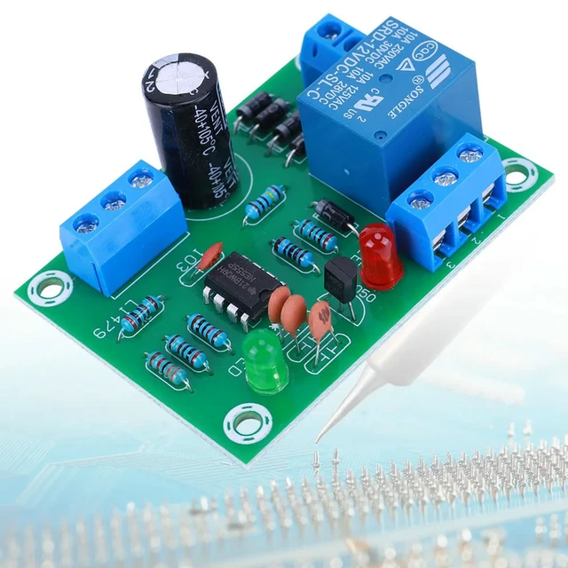 Alt view image 3 of 3 - DC 12V Water Level Detection Sensor Automatic Water Level Controller Board Module Water Level Switch Sensor Module for Tank Pond