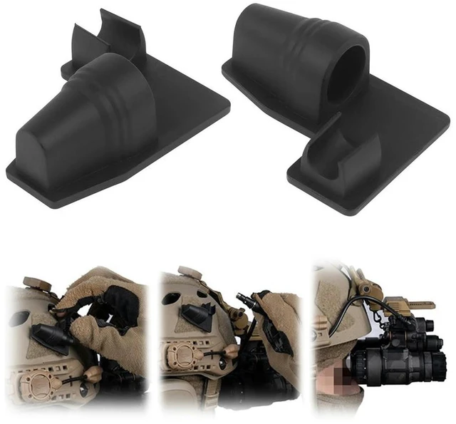 Main image of Power Plug Mounting Base Easy To Install Pack Cable Connector Mount Helmet Cable Holder for NVG & Wargame