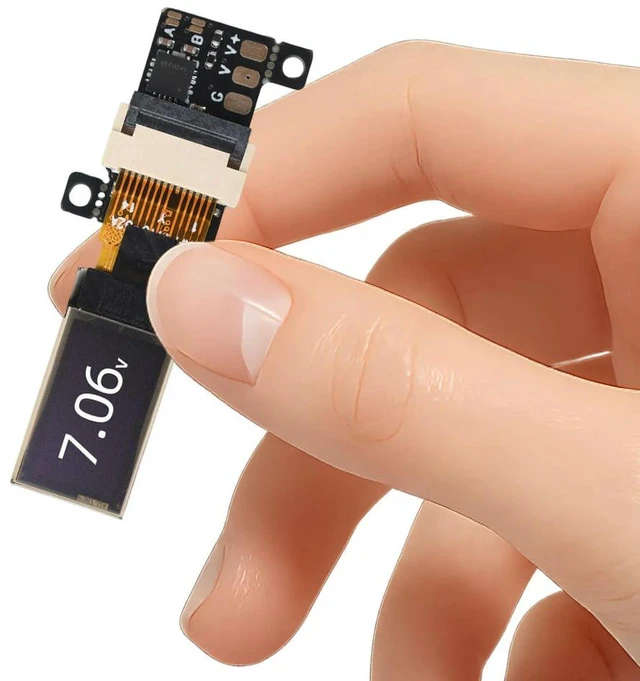 Alt view image 3 of 3 - Frequency Voltage Monitor Ultra Thin 0.5 Inch High Precision Voltage Meter DC 0-30V OLED LCD Display Module for DIY Car