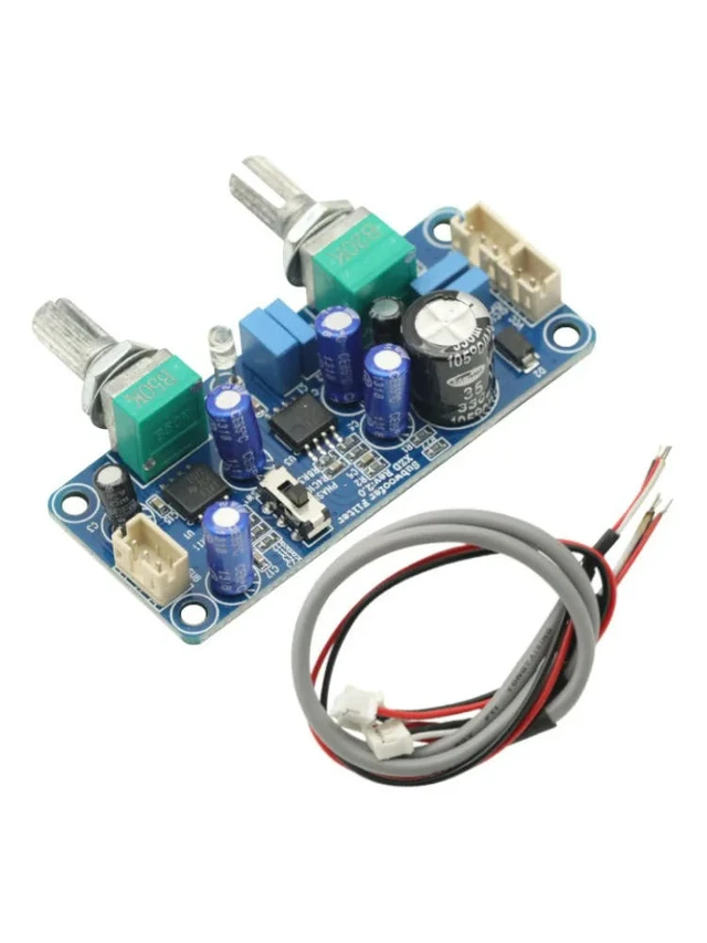 Alt view image 2 of 3 - 1pcs Low Pass Filter Bass Subwoofer Single Power DC 9-32V Pre-AMP Amplifier Board Dual Channel With Bass Volume Control