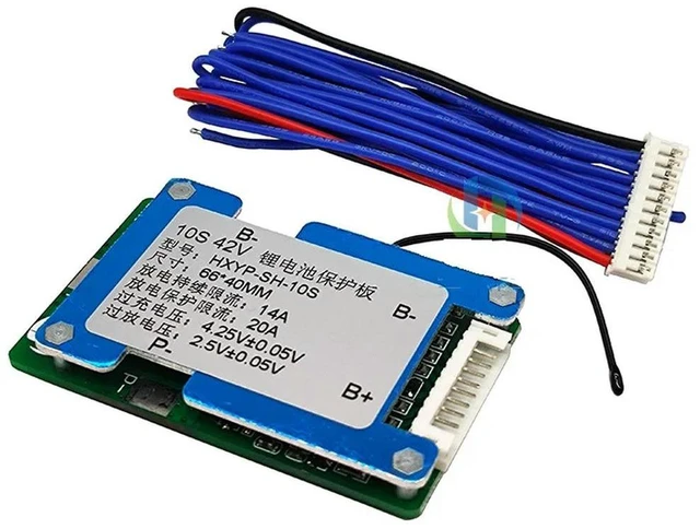Main image of 10S 42V 15A BMS Polymer Cell Lithium Protection Board With Balance Built-in Temperature Control