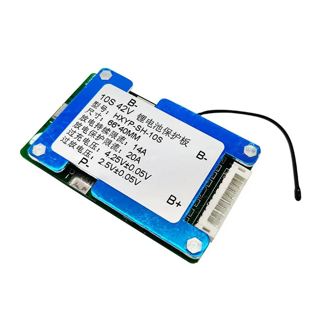 Alt view image 3 of 3 - 10S 42V 15A BMS Polymer Cell Lithium Protection Board With Balance Built-in Temperature Control