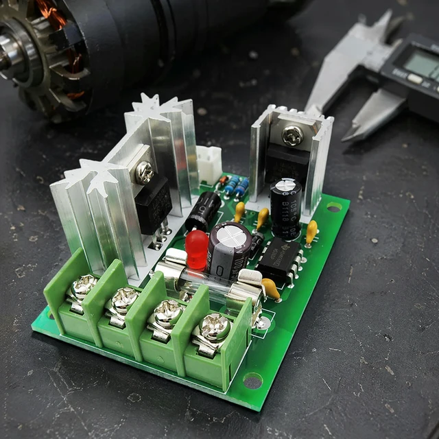 Alt view image 3 of 3 - CCM6N DC PWM Motor Speed Controller with Fuse 120W 5A Mini Switch Controller High Power Drive Module for DIY Automation
