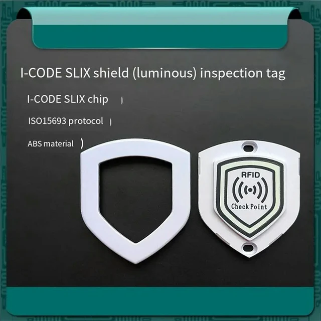 Alt view image 3 of 3 - Inspection Tags 13.56Mhz RFID Shield Anti-l ISO15693 1024Bit For Security Patrol Point Cards