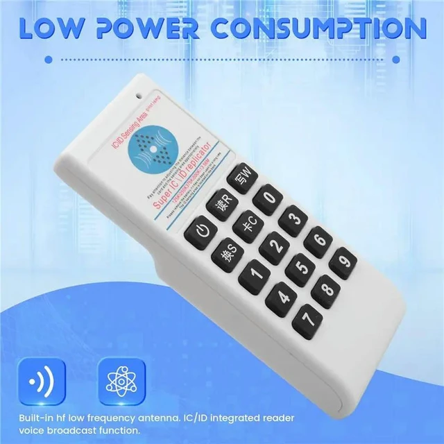 Alt view image 2 of 3 - Handheld RFID Copier Reader Writer Duplicator 125Khz 13.56Mhz Frequency ID IC Card Programmer