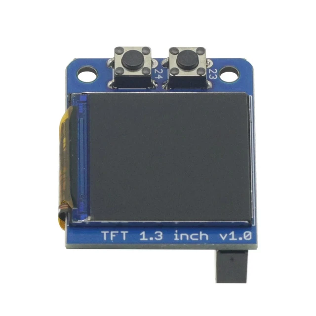 Alt view image 3 of 3 - Mini 1.3 Inch IPS Display Module, 240x240 Full Color ST7789 SPI TFT Screen for Raspberry Pi Add-on