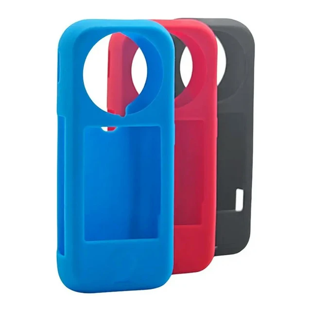 Alt view image 2 of 3 - Protective Case Silicone For X4 Air With Lens Cap Shockproof Protective Sleeve Camera Cover Blue