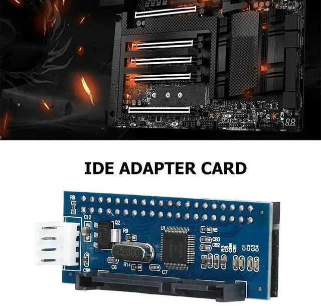 Alt view image 2 of 3 - 3.5in HDD SATA PATA IDE Converter Card Replacement Professional Serial ATA Parallel ATA Adapter Part Set