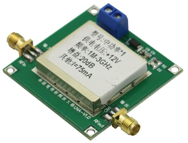 Main image of 1-3000MHz 2.4GHz 20dB LNA RF Broadband Low Noise Amplifier Module UHF HF VHF