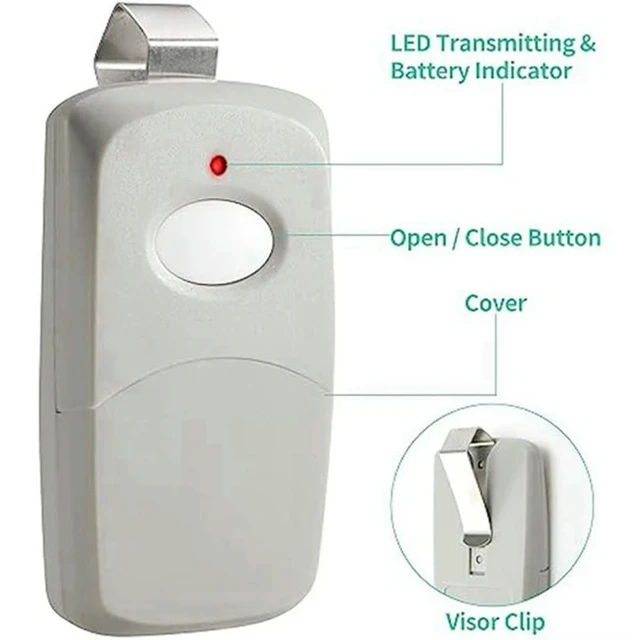 Alt view image 3 of 3 - Replacement Multicode Linear Garage Door Opener Remote 3089,308911, MCS308911,MCS412001,10DIP Switch Remote,300MHZ