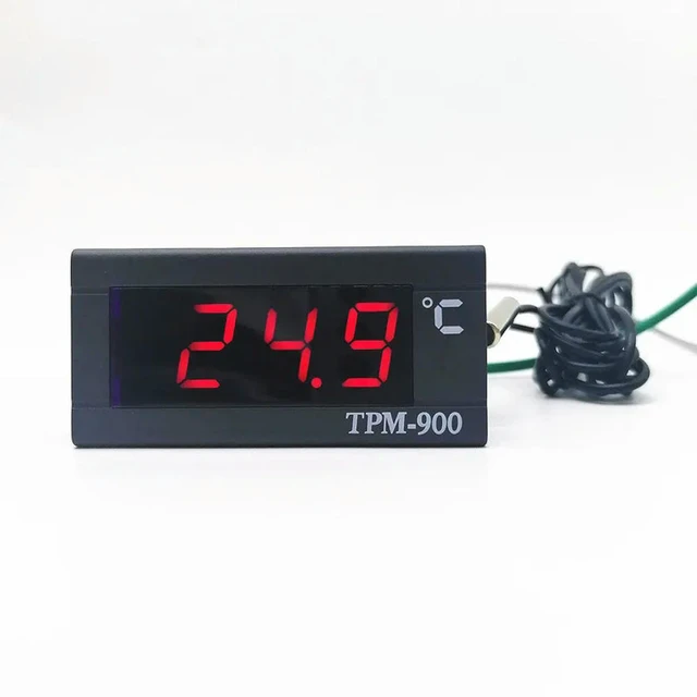 Alt view image 3 of 3 - Digital TPM-900 220V Temperature Controller LED Panel Meter with Sensor