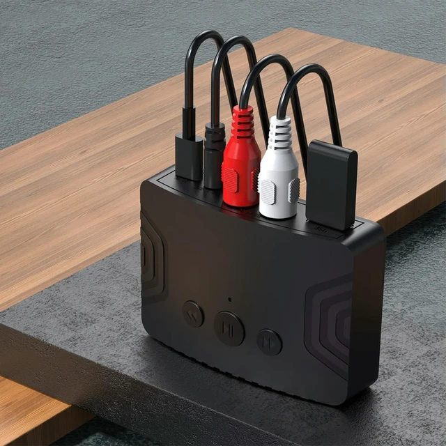 Alt view image 3 of 3 - Audio Receiver Type-C Music Receiver Bluetooth-Compatible Dual Output Interface Multifunctional DC 5V for TV PC Speaker