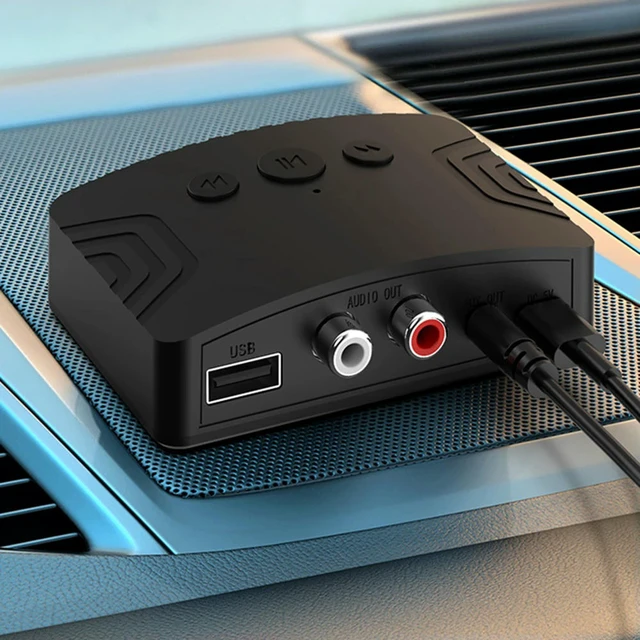 Alt view image 2 of 3 - Audio Receiver Type-C Music Receiver Bluetooth-Compatible Dual Output Interface Multifunctional DC 5V for TV PC Speaker