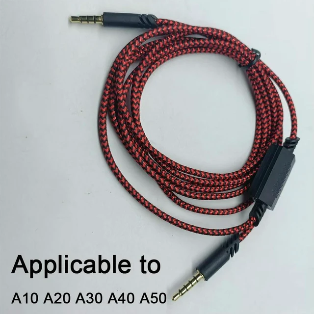 Alt view image 2 of 3 - Replacement Headset Cord Inline Mute Cord for Astro A10/A30/A40/A40TR/A50 Gaming Headset Extension Cable for / Controller