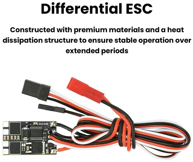 Alt view image 3 of 3 - 1-2S Dual Channel Bidirectional Remote Control Electronic Switch ESC Remote-Controlled Tracked Vehicles Aircraft Boats 5A/9A