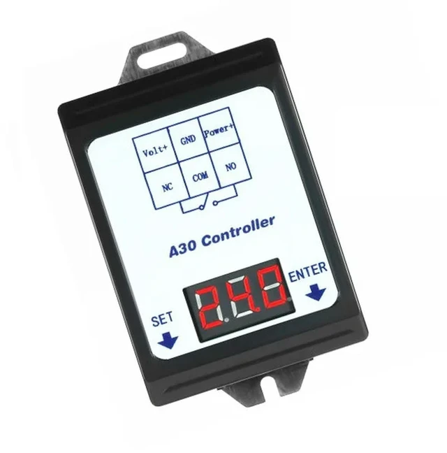 Alt view image 3 of 3 - DC 6~80V Voltage Detection Charging Discharge Monitor Relay Switch Controller with Case LED display