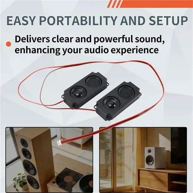 Alt view image 3 of 3 - 2Pcs Compact Square Speakers Sound System 45100 Speaker Ideal For Home Audio & Use
