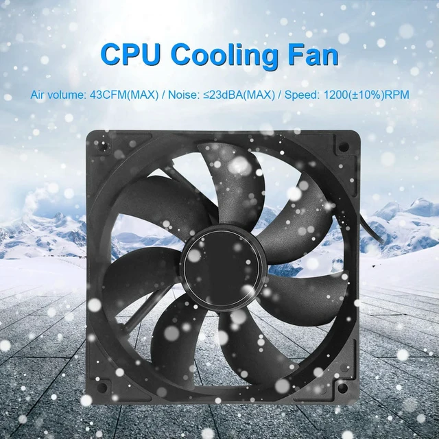 Alt view image 2 of 3 - Radiator Heatsink Cooling Tower DC 12V Quiet Silent Radiator 120mm 4 Pin PC Computer Case Cooling CPU Cooler Fan