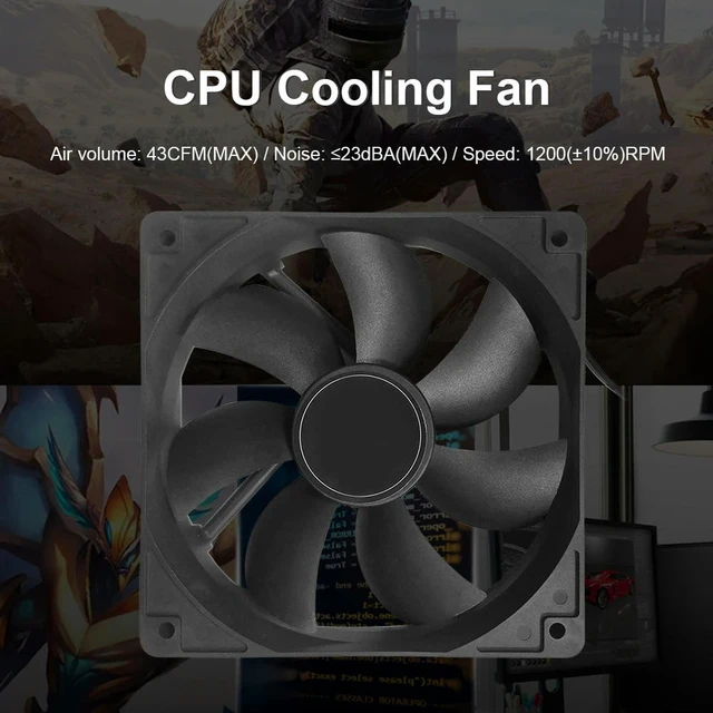 Alt view image 3 of 3 - Radiator Heatsink Cooling Tower DC 12V Quiet Silent Radiator 120mm 4 Pin PC Computer Case Cooling CPU Cooler Fan