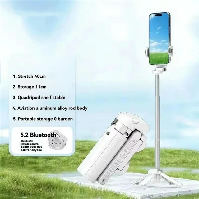 Main image of Mini Selfie Stick Universal Floor Standing Four Legged Mobile Camera DSLR Artifact For Outdoor Travel