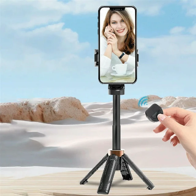 Alt view image 2 of 3 - Mini Selfie Stick Universal Floor Standing Four Legged Mobile Camera DSLR Artifact For Outdoor Travel
