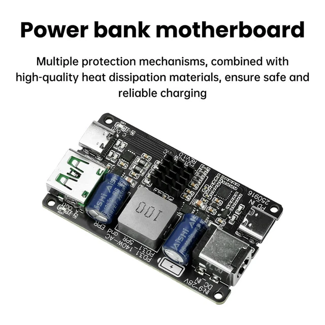Alt view image 3 of 3 - PD 140W Charging Protection Module DC Buck Dual Port Type C USB Charger Full Protocol Fast Charging PD3.1 QC3.0 QC4 QC4+
