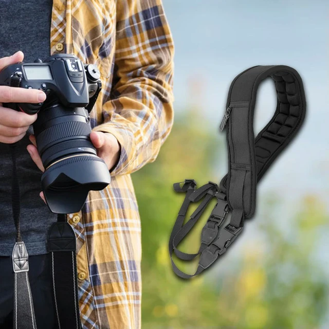 Alt view image 2 of 3 - Camera Shoulder Strap Adjustable Neck Strap Thick Padded Shoulder Strap for Digital Cameras