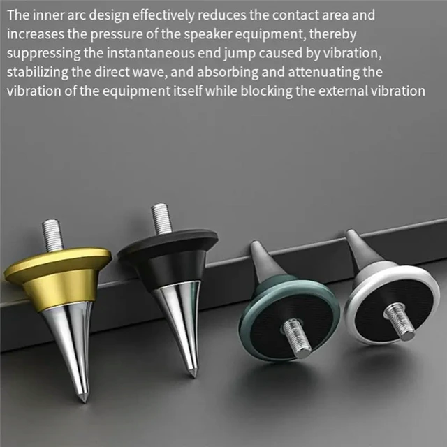 Alt view image 2 of 3 - Speaker Stabilization Pads With Spikes For Enhanced Acoustic Clarity And Resonance Control Stand For Audio Precision C