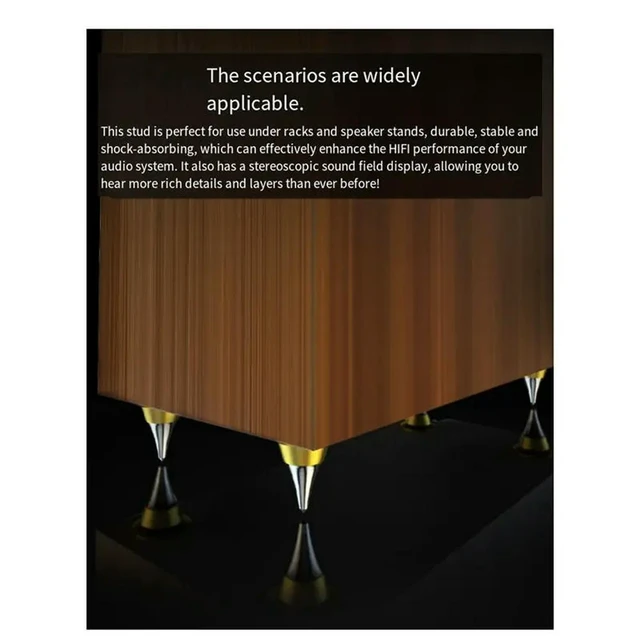 Alt view image 3 of 3 - Speaker Stabilization Pads With Spikes For Enhanced Acoustic Clarity And Resonance Control Stand For Audio Precision C