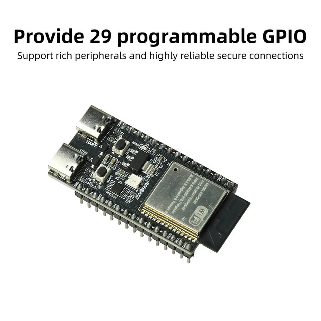 Alt view image 3 of 3 - ESP32C5-H4 Development Board Dual Frequency 2.4G 5GHz Module With Pin N4 4MB Flash 6 CH340 32PIN ESP32C5
