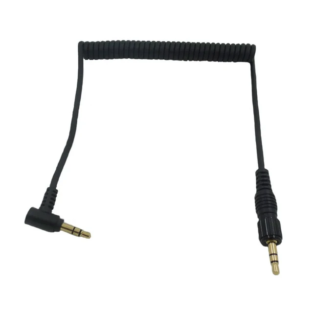 Alt view image 2 of 3 - 3.5mm Audio Cable Cord Stereo Audio Plug for UWP D11 V1 Mic Sound Recording 90 Degree Bend Cable