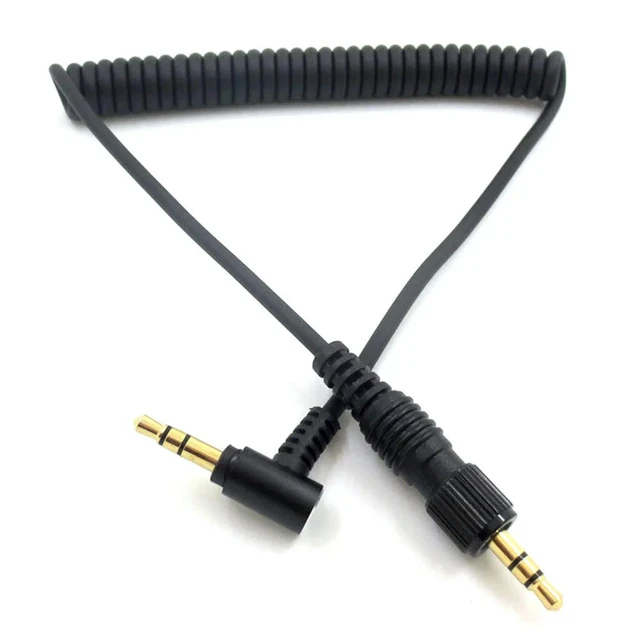 Alt view image 3 of 3 - 3.5mm Audio Cable Cord Stereo Audio Plug for UWP D11 V1 Mic Sound Recording 90 Degree Bend Cable