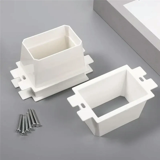 Alt view image 3 of 3 - 6 Pcs Box Extender Single Gang Box Extender With 12Pcs Screws 1 Gang Switch Unit Receptacle Extender