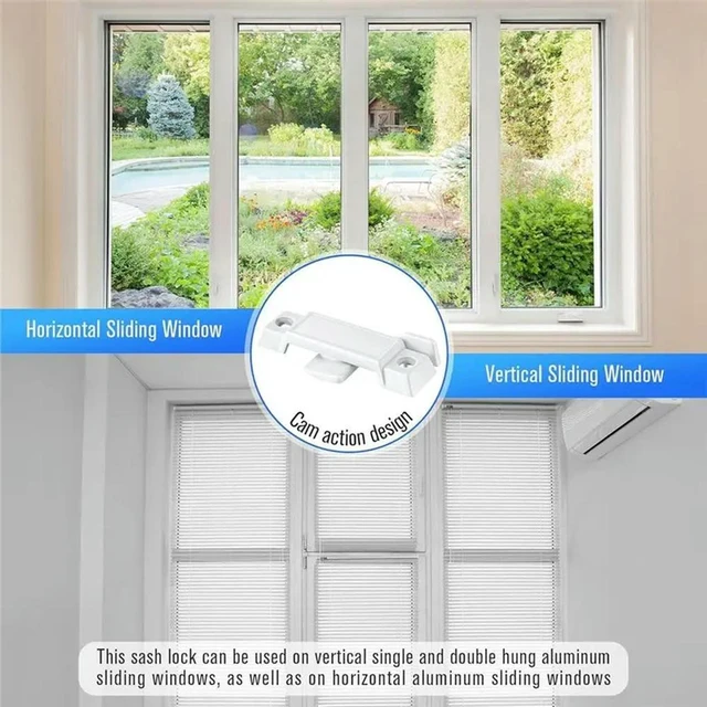 Alt view image 3 of 3 - Replacement For Vertical& Horizontal Sliding Window Sash Lock For Prime-Line F 2590, Broken Parts Included