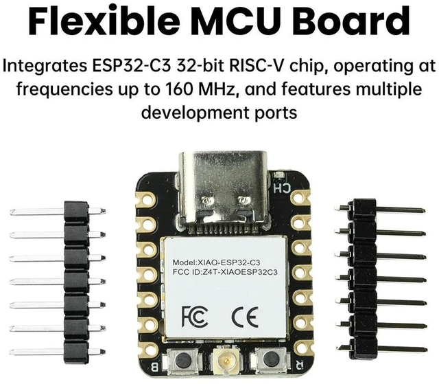 Alt view image 3 of 3 - ESP32-C3 SoC BT Development Board Seeed Studio Xiao Low Power BT Dual Mode Development Board Type C