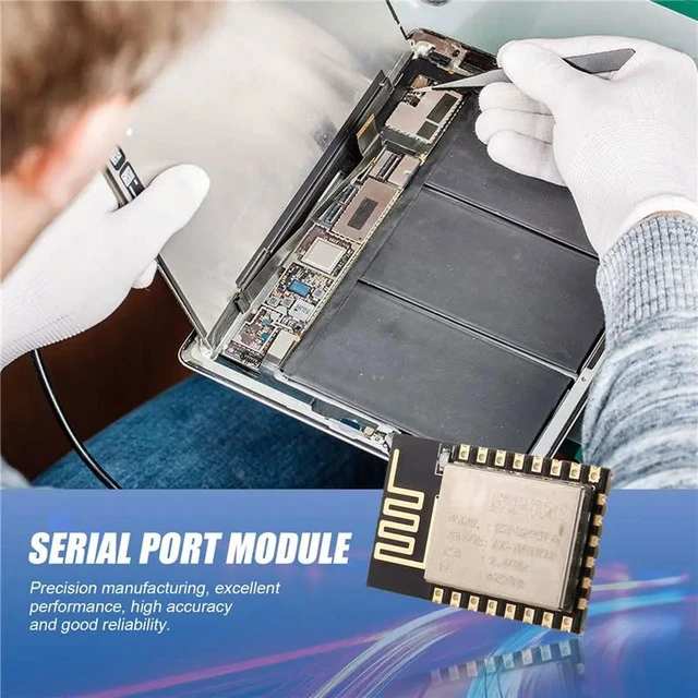 Alt view image 2 of 3 - Serial Module ESP-12E Serial Port Complete 802.11B/G/N Wi-Fi SOC Module