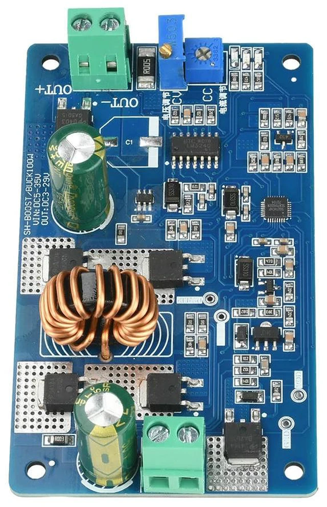 Main image of DC 5-35V 10A Buck Boost Converter Auto Power Supply Module High Efficiency Constant Voltage Current Adjustable LED Driver