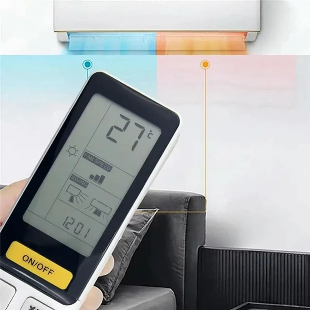Alt view image 3 of 3 - Remote Control Replacement For Haier Air Conditioner Model 0010402886V-A/C 0010402886BD