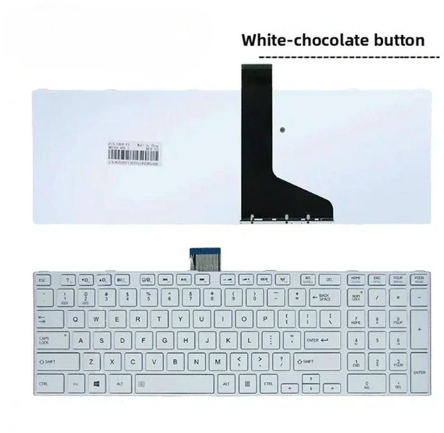Main image of Laptop Keyboard for C850 C855 C870 C875 L850 L855 L870 L875 White US Layout