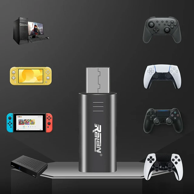 Alt view image 2 of 3 - Controller PC Adapter USB Receiver Bluetooth-Compatible 5.3 Gamepad Converter Controller Adapter for Controller