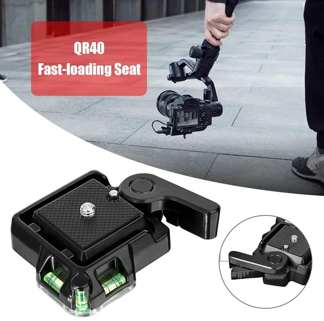 Main image of QR40 Camcorder Tripod Ball Head Aluminum Alloy Quick Release Plate for DSLR Cam Two-level Routes Get the Best Perspective