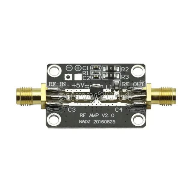 Alt view image 3 of 3 - RF Amplifier Module LNA 0.05-4GHz NF=0.6dB RF FM HF VHF / UHF Wide Band Low Noise Amplifier High Linearity Low Noise Amplifier