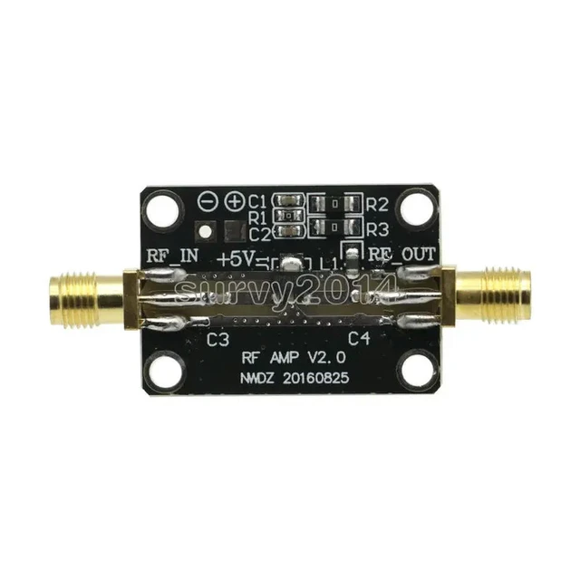 Alt view image 2 of 3 - RF Amplifier Module LNA 0.05-4GHz NF=0.6dB RF FM HF VHF / UHF Wide Band Low Noise Amplifier High Linearity Low Noise Amplifier