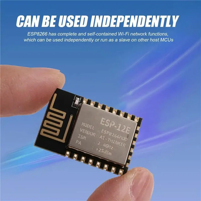 Alt view image 3 of 3 - Serial Module ESP-12E Serial Port Complete 802.11B/G/N Wi-Fi SOC Module
